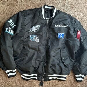 Philadelphia Eagles Alpha Industries X New Era Jacket-Size 3X